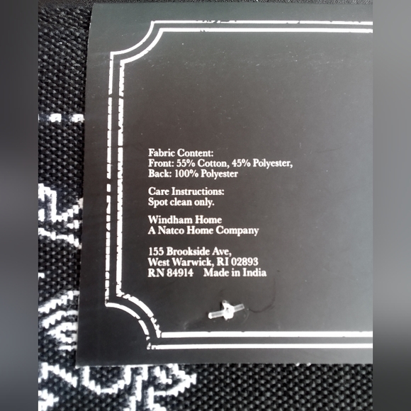 C - OUIJA BOARD type. 4 PLACEMATS set BLACK & WHITE Halloween decor - Picture 4 of 12